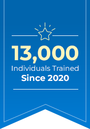 13,000 Individuals Trained Banner